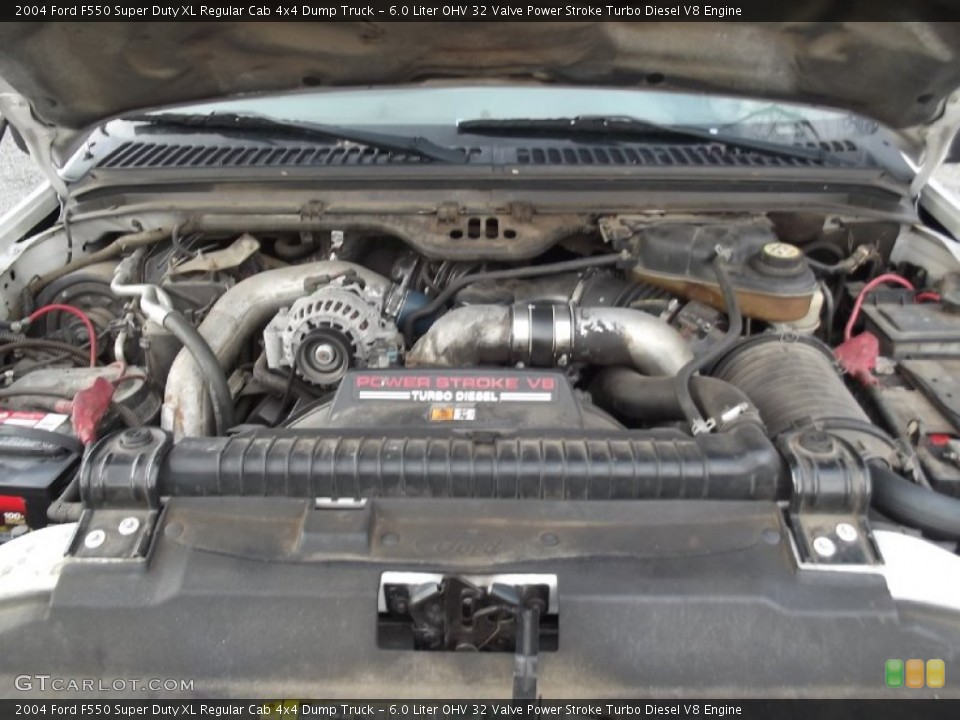 6.0 Liter OHV 32 Valve Power Stroke Turbo Diesel V8 Engine for the 2004 Ford F550 Super Duty #76228550