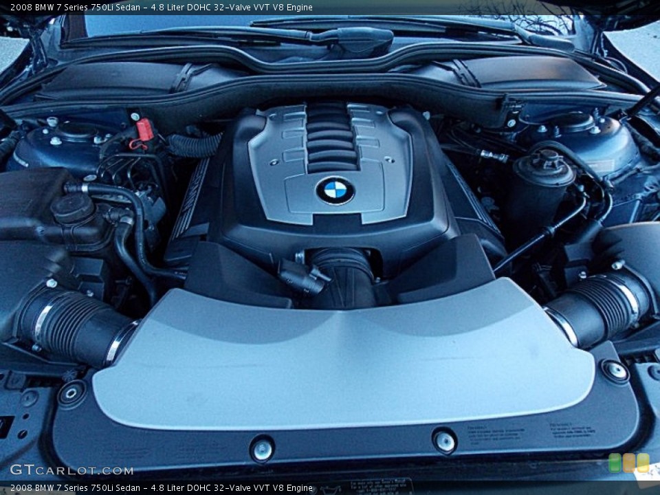 4.8 Liter DOHC 32-Valve VVT V8 Engine for the 2008 BMW 7 Series #76232651