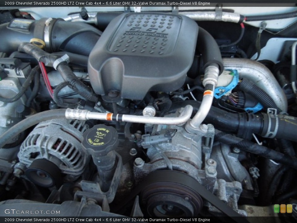 6.6 Liter OHV 32-Valve Duramax Turbo-Diesel V8 Engine for the 2009 Chevrolet Silverado 2500HD #76242188