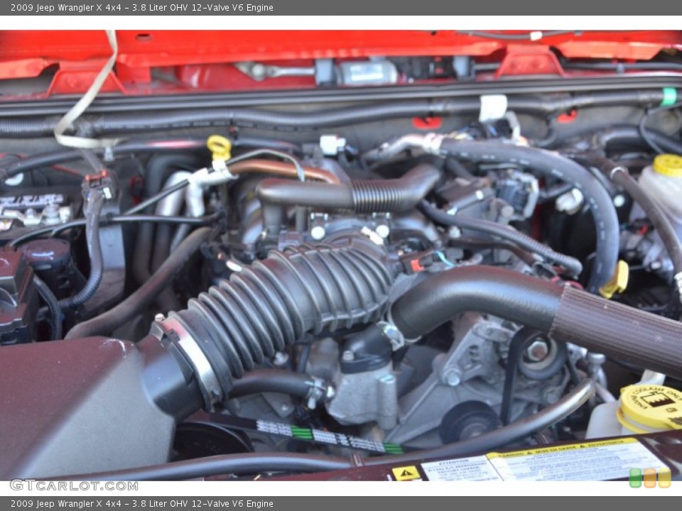 3.8 Liter OHV 12-Valve V6 Engine for the 2009 Jeep Wrangler #76250537