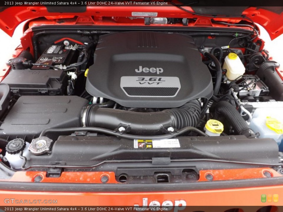 3.6 Liter DOHC 24-Valve VVT Pentastar V6 Engine for the 2013 Jeep Wrangler Unlimited #76273902