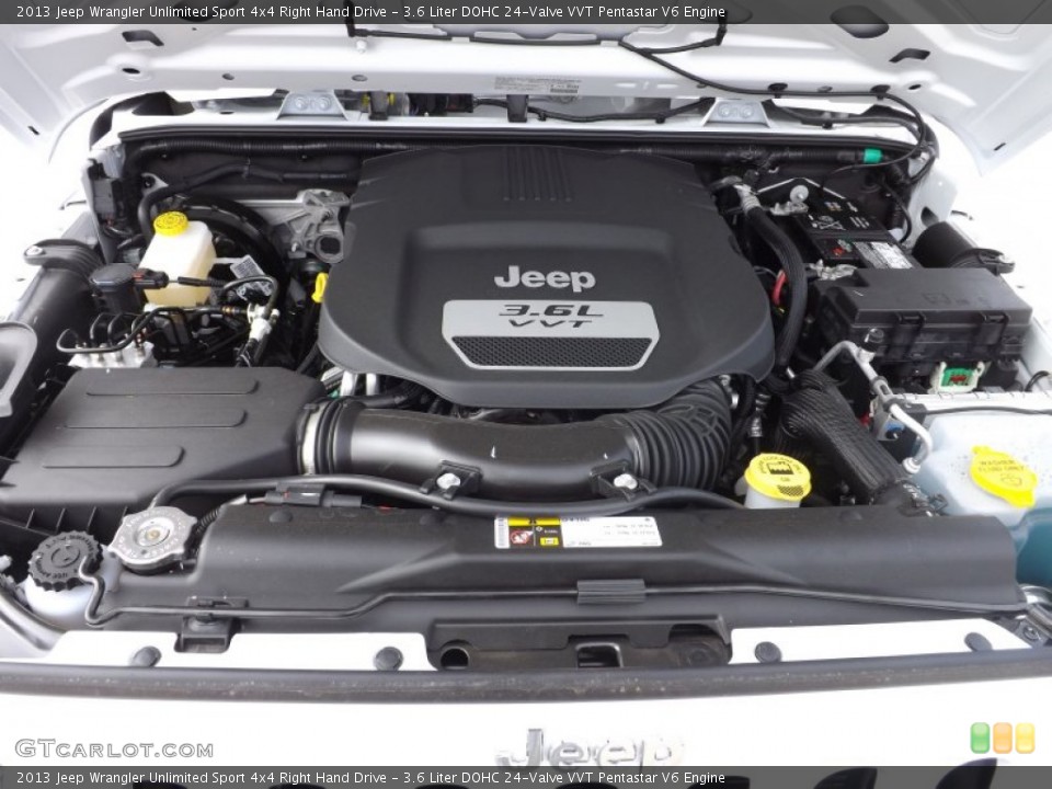 3.6 Liter DOHC 24-Valve VVT Pentastar V6 Engine for the 2013 Jeep Wrangler Unlimited #76274273