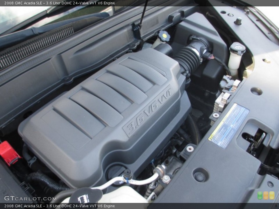 3.6 Liter DOHC 24-Valve VVT V6 2008 GMC Acadia Engine