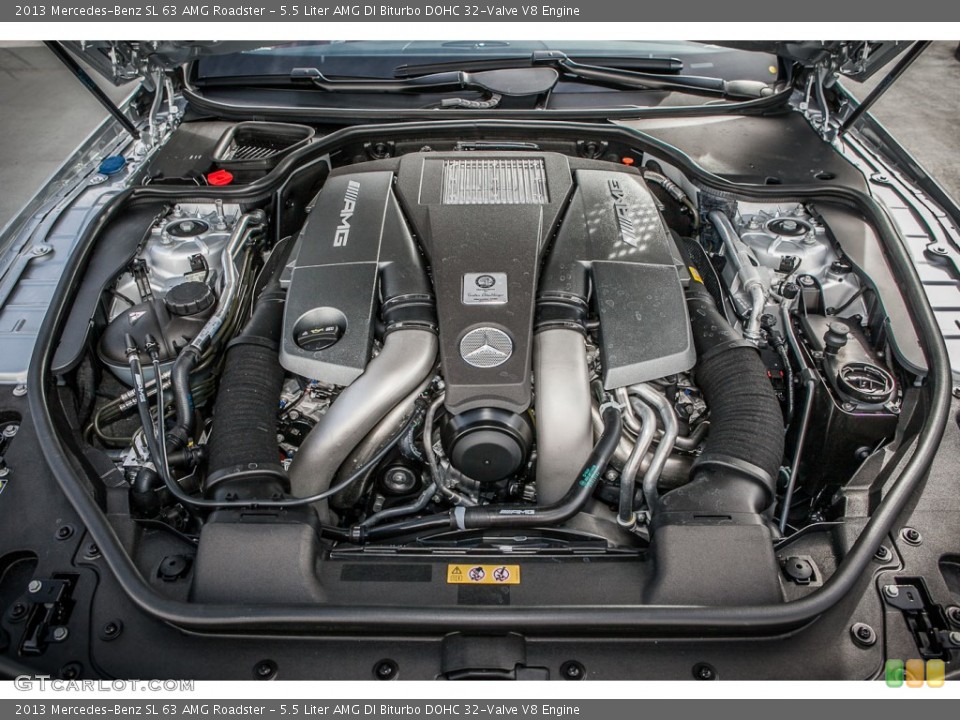 5.5 Liter AMG DI Biturbo DOHC 32-Valve V8 Engine for the 2013 Mercedes-Benz SL #76296815