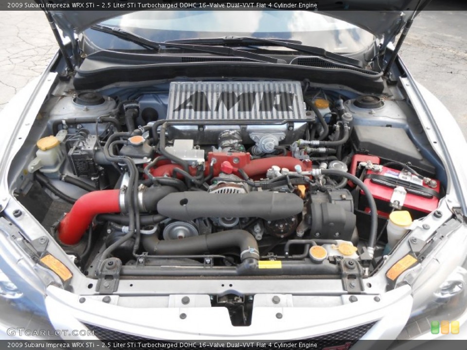 2.5 Liter STi Turbocharged DOHC 16-Valve Dual-VVT Flat 4 Cylinder Engine for the 2009 Subaru Impreza #76301591