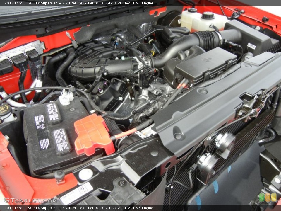 3.7 Liter Flex-Fuel DOHC 24-Valve Ti-VCT V6 Engine for the 2013 Ford F150 #76305053