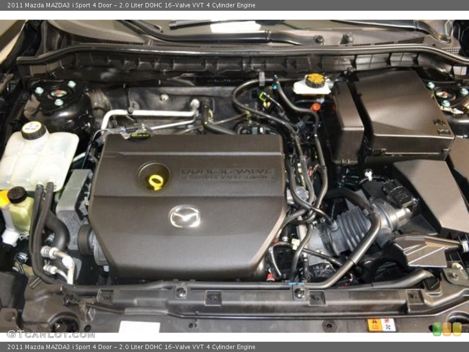 2.0 Liter DOHC 16-Valve VVT 4 Cylinder 2011 Mazda MAZDA3 Engine