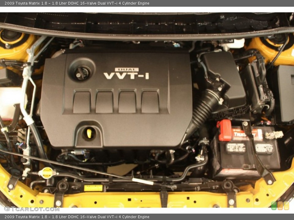 1.8 Liter DOHC 16-Valve Dual VVT-i 4 Cylinder Engine for the 2009 Toyota Matrix #76322317