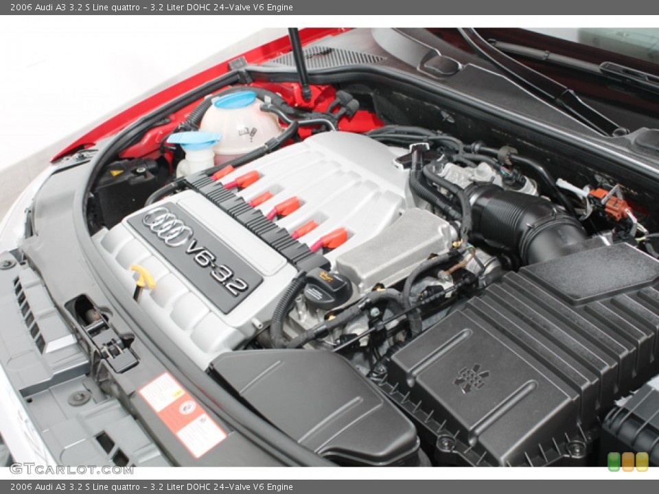 3.2 Liter DOHC 24-Valve V6 2006 Audi A3 Engine