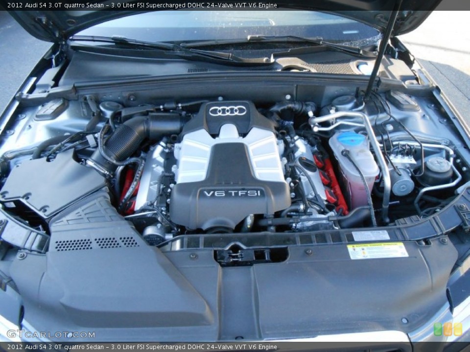 3.0 Liter FSI Supercharged DOHC 24-Valve VVT V6 Engine for the 2012 Audi S4 #76334855