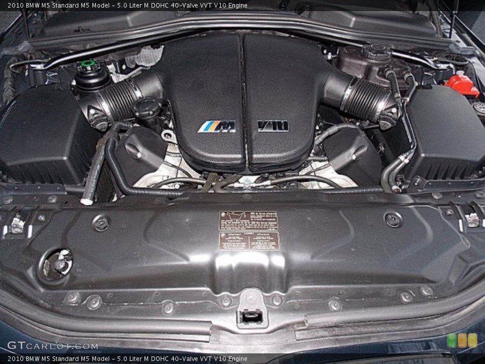 5.0 Liter M DOHC 40-Valve VVT V10 2010 BMW M5 Engine