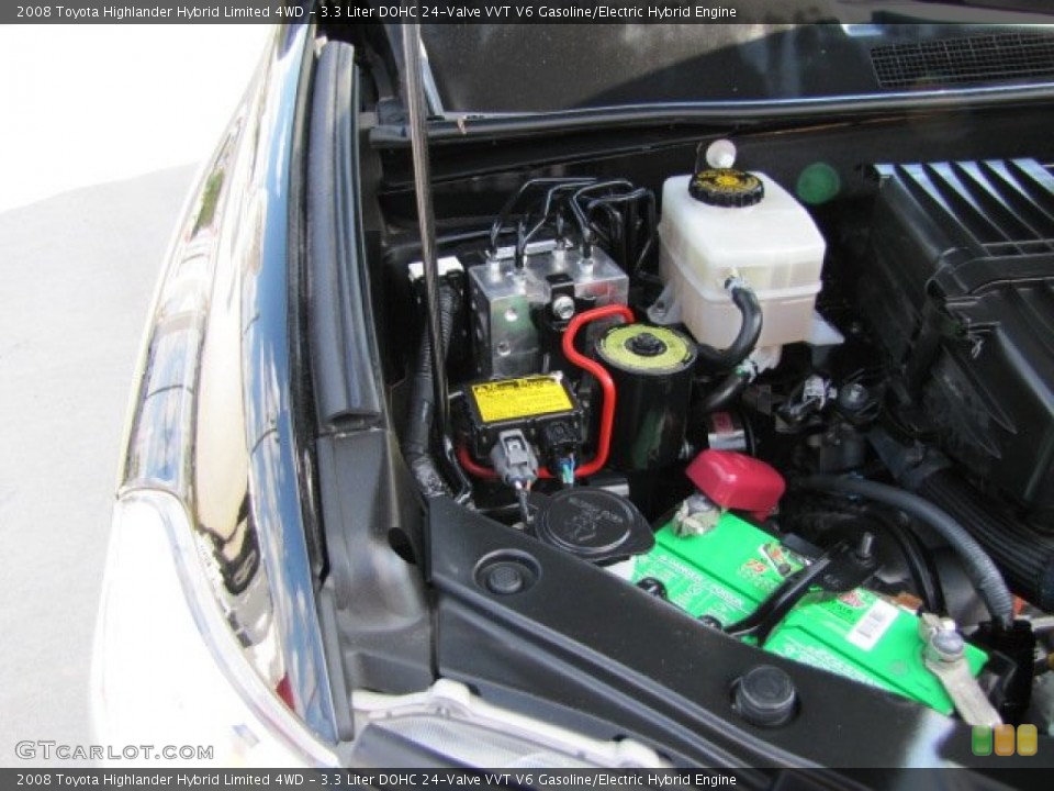 3.3 Liter DOHC 24-Valve VVT V6 Gasoline/Electric Hybrid Engine for the 2008 Toyota Highlander #76347808