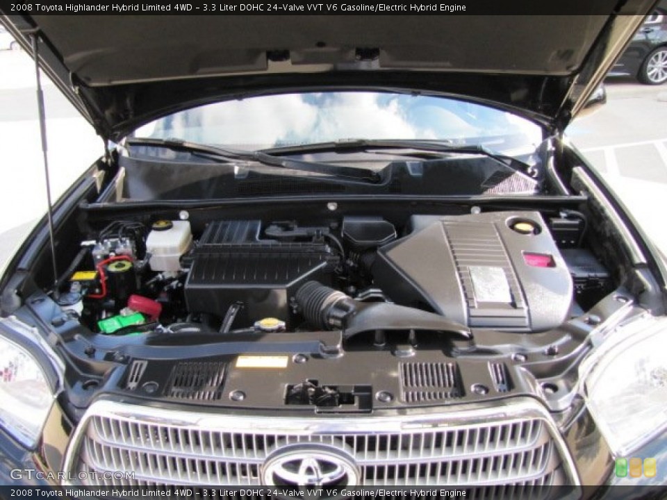 3.3 Liter DOHC 24-Valve VVT V6 Gasoline/Electric Hybrid Engine for the 2008 Toyota Highlander #76347837