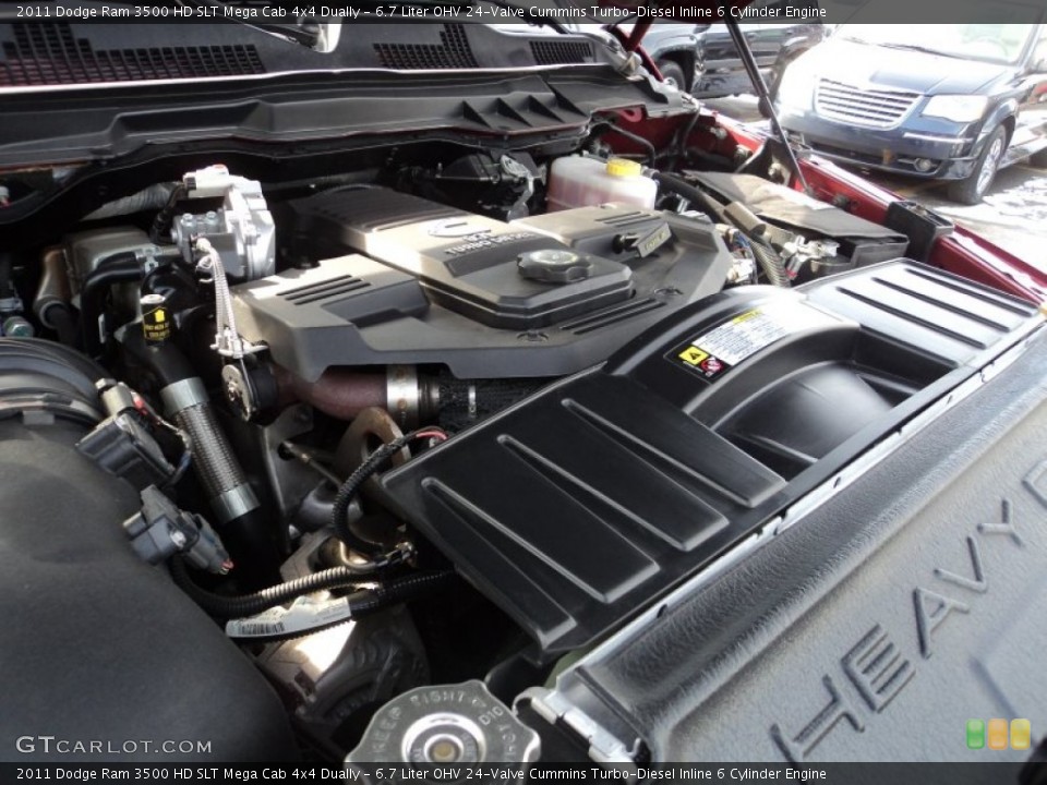 6.7 Liter OHV 24-Valve Cummins Turbo-Diesel Inline 6 Cylinder Engine for the 2011 Dodge Ram 3500 HD #76361158