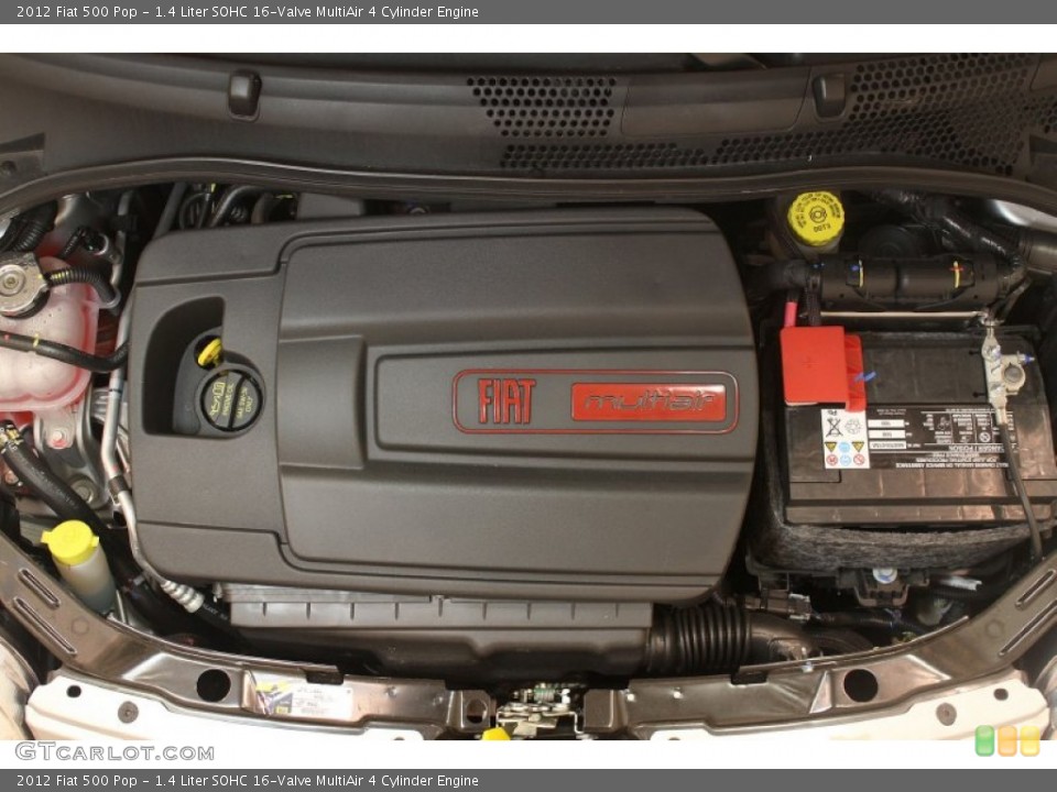 1.4 Liter SOHC 16-Valve MultiAir 4 Cylinder Engine for the 2012 Fiat 500 #76372858