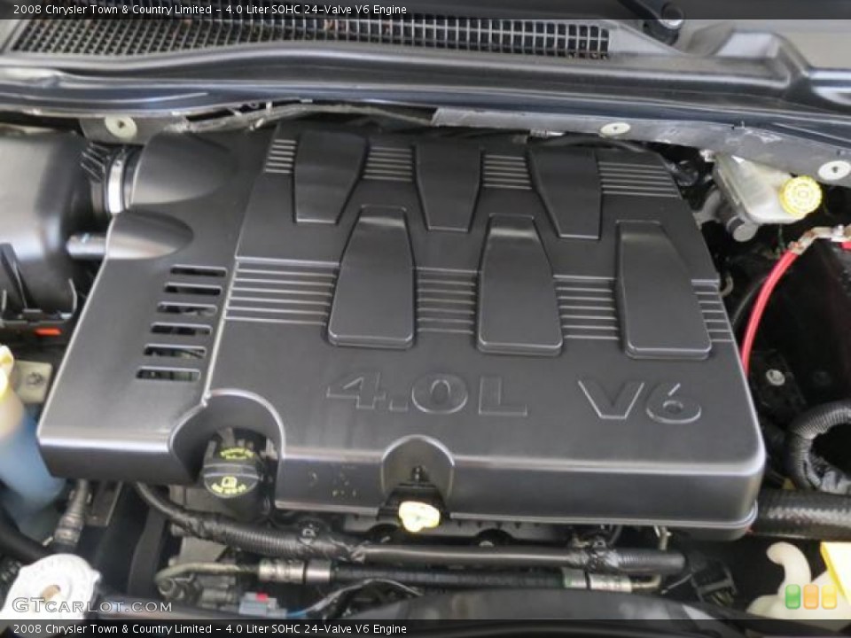 4.0 Liter SOHC 24-Valve V6 2008 Chrysler Town & Country Engine