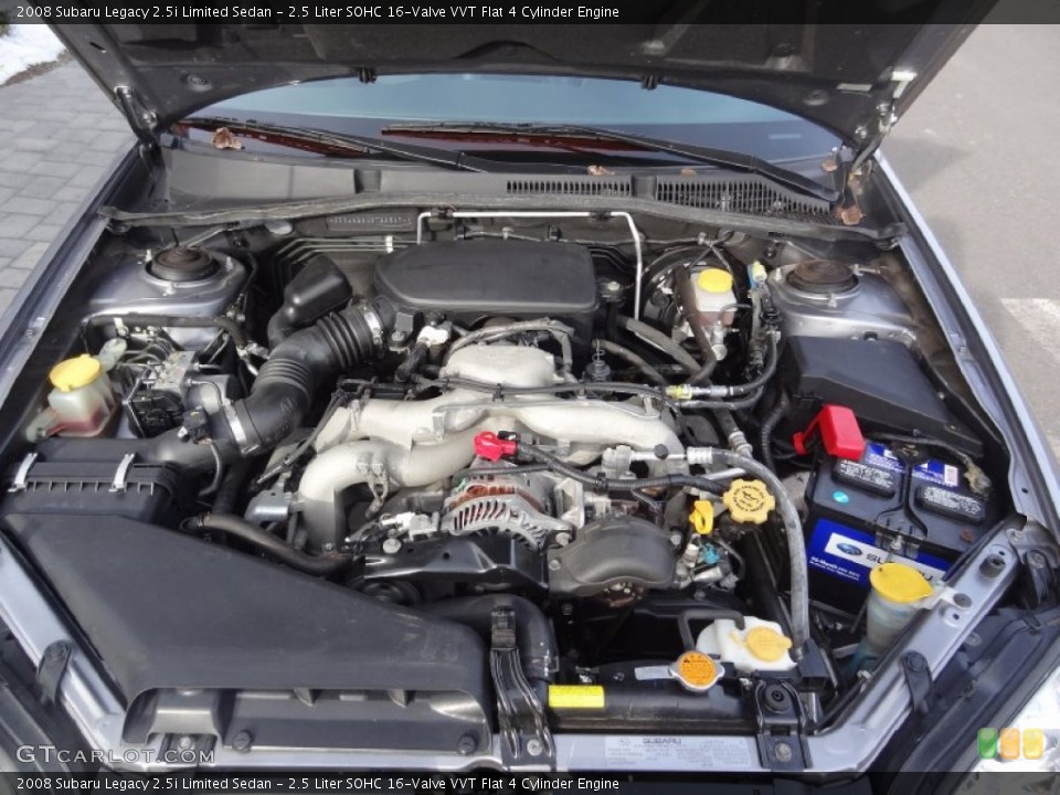 2.5 Liter SOHC 16-Valve VVT Flat 4 Cylinder Engine for the 2008 Subaru Legacy #76408728