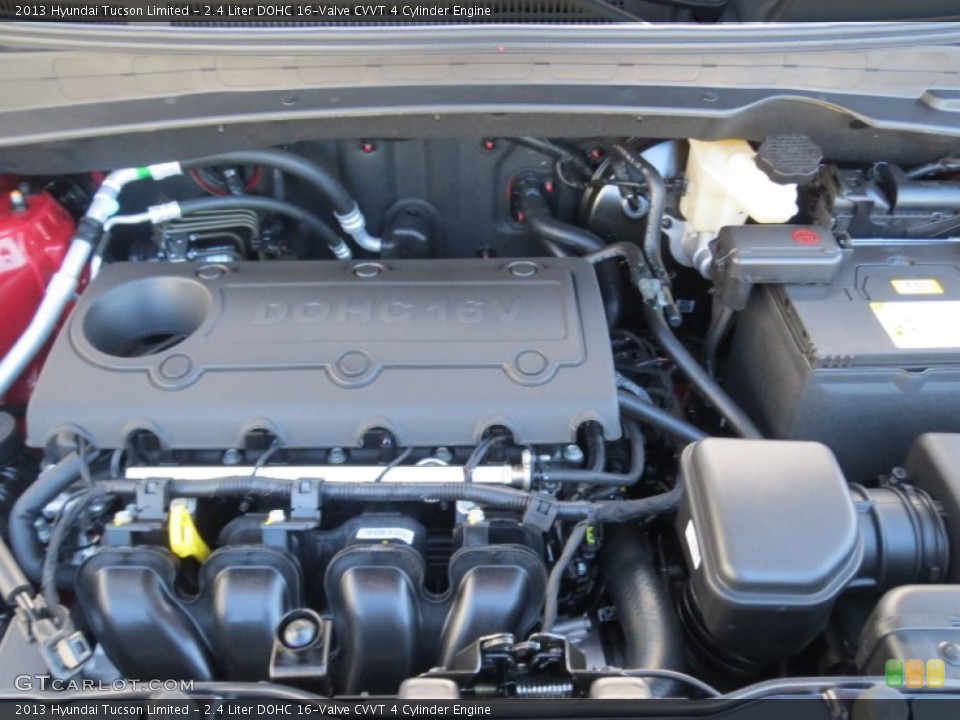 2.4 Liter DOHC 16-Valve CVVT 4 Cylinder Engine for the 2013 Hyundai Tucson #76420395