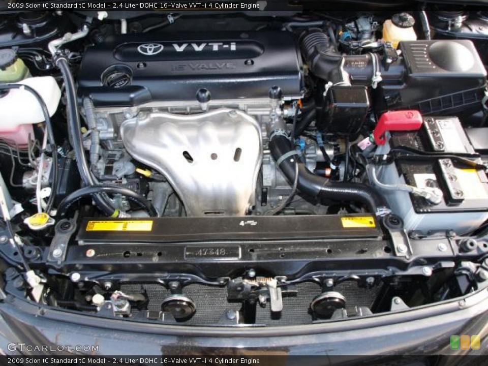2.4 Liter DOHC 16-Valve VVT-i 4 Cylinder Engine for the 2009 Scion tC #76422022