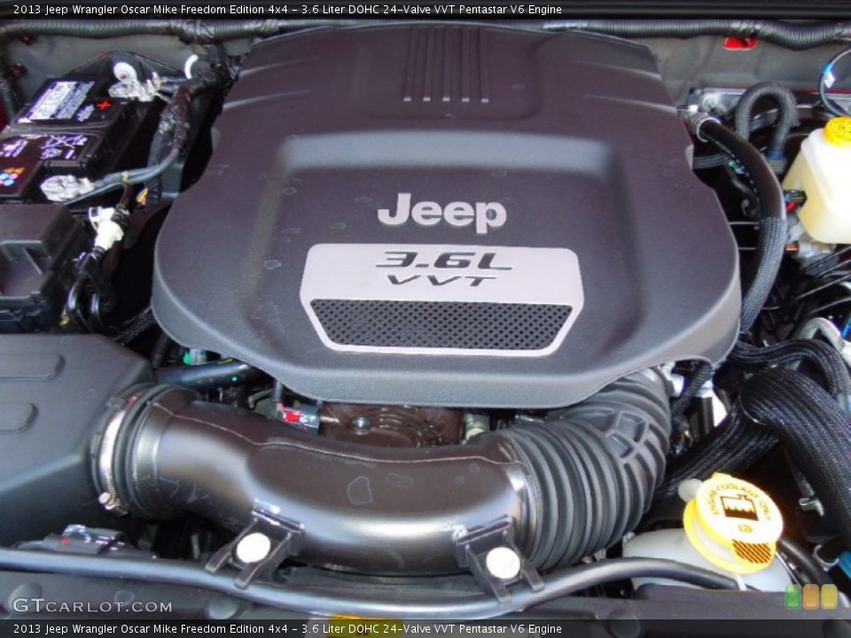 3.6 Liter DOHC 24-Valve VVT Pentastar V6 Engine for the 2013 Jeep Wrangler #76423037