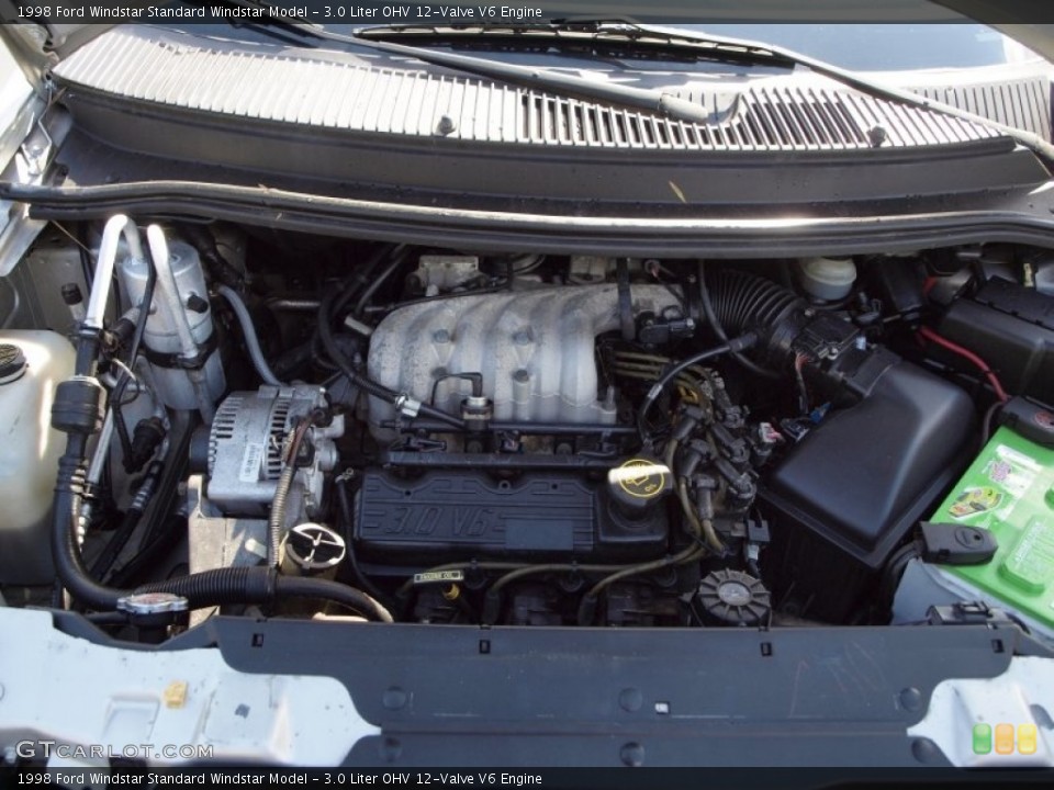 3.0 Liter OHV 12-Valve V6 1998 Ford Windstar Engine