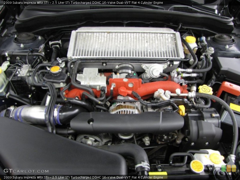 2.5 Liter STi Turbocharged DOHC 16-Valve Dual-VVT Flat 4 Cylinder Engine for the 2009 Subaru Impreza #76467421