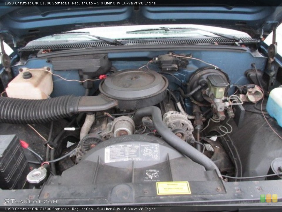 5.0 Liter OHV 16-Valve V8 1990 Chevrolet C/K Engine