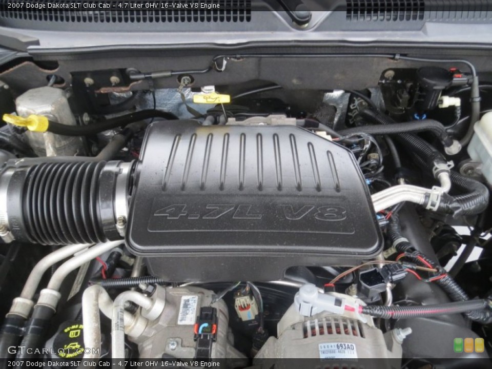 4.7 Liter OHV 16-Valve V8 2007 Dodge Dakota Engine