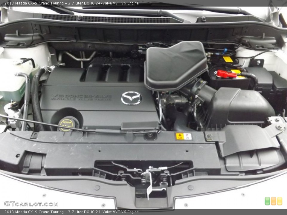 3.7 Liter DOHC 24-Valve VVT V6 2013 Mazda CX-9 Engine
