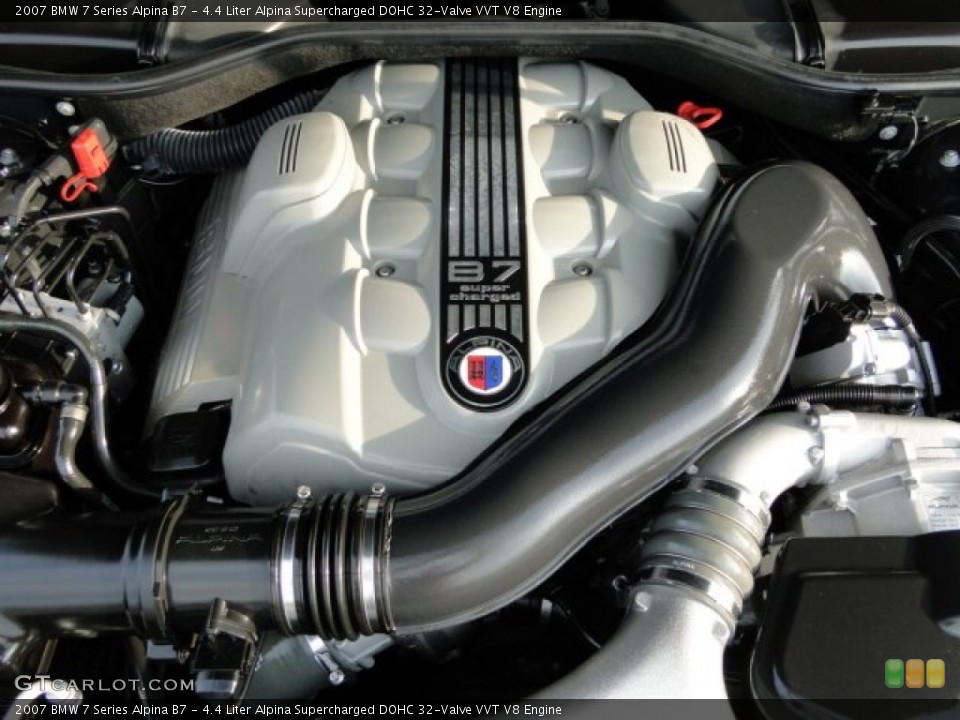 4.4 Liter Alpina Supercharged DOHC 32-Valve VVT V8 Engine for the 2007 BMW 7 Series #76501697