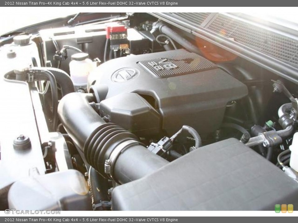 5.6 Liter Flex-Fuel DOHC 32-Valve CVTCS V8 Engine for the 2012 Nissan Titan #76504739