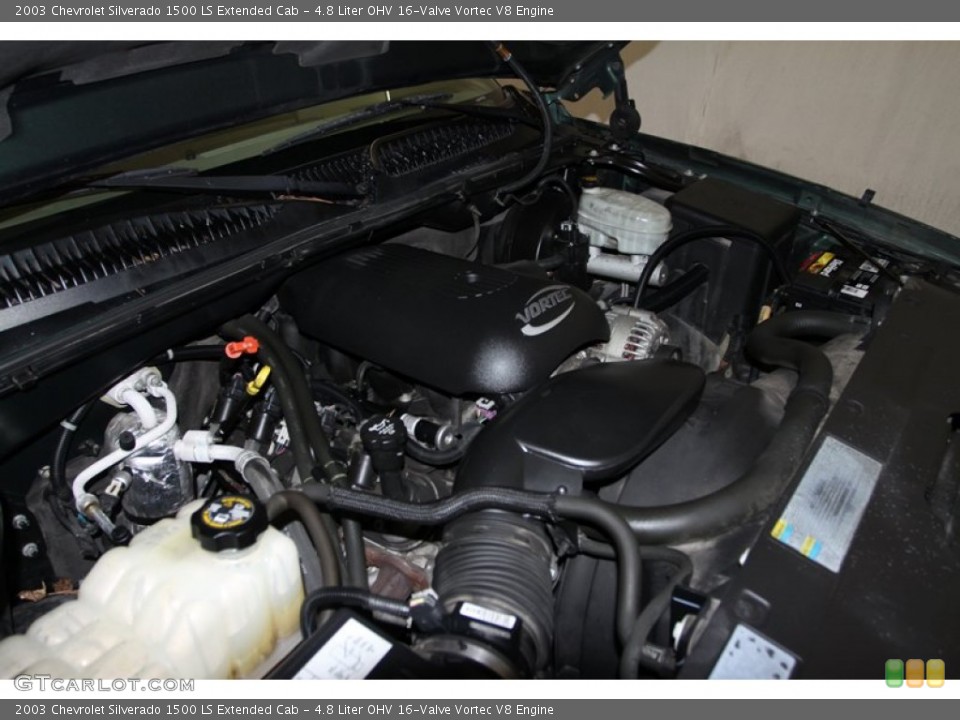 4.8 Liter OHV 16-Valve Vortec V8 Engine for the 2003 Chevrolet Silverado 1500 #76538763