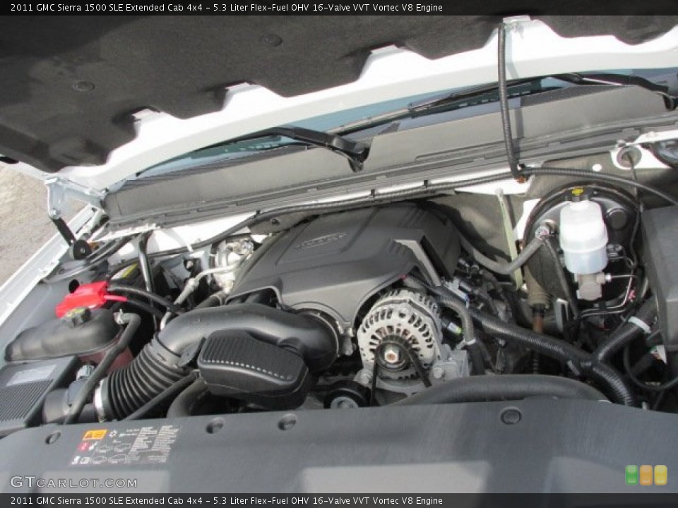 5.3 Liter Flex-Fuel OHV 16-Valve VVT Vortec V8 Engine for the 2011 GMC Sierra 1500 #76550216