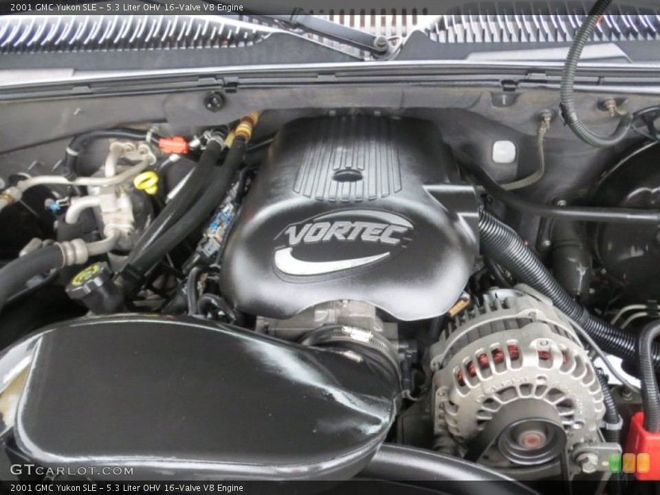 5.3 Liter OHV 16-Valve V8 2001 GMC Yukon Engine