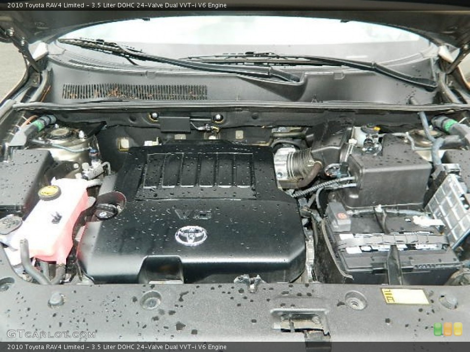 3.5 Liter DOHC 24-Valve Dual VVT-i V6 2010 Toyota RAV4 Engine