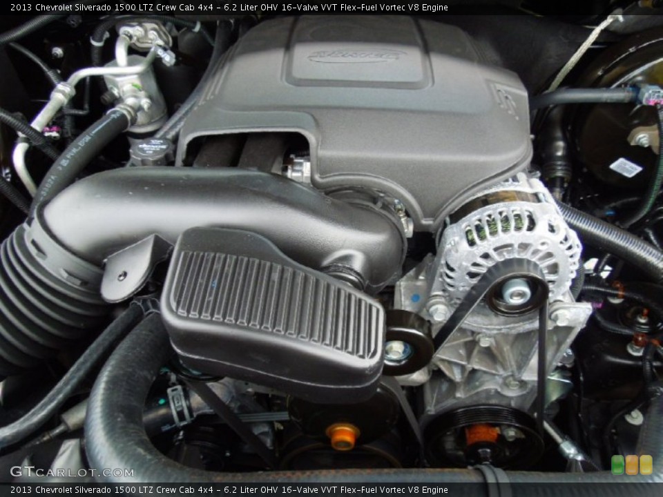 6.2 Liter OHV 16-Valve VVT Flex-Fuel Vortec V8 Engine for the 2013 Chevrolet Silverado 1500 #76575676