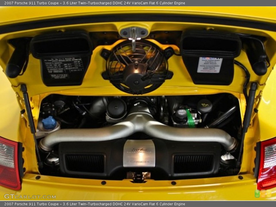 3.6 Liter Twin-Turbocharged DOHC 24V VarioCam Flat 6 Cylinder Engine for the 2007 Porsche 911 #76604542