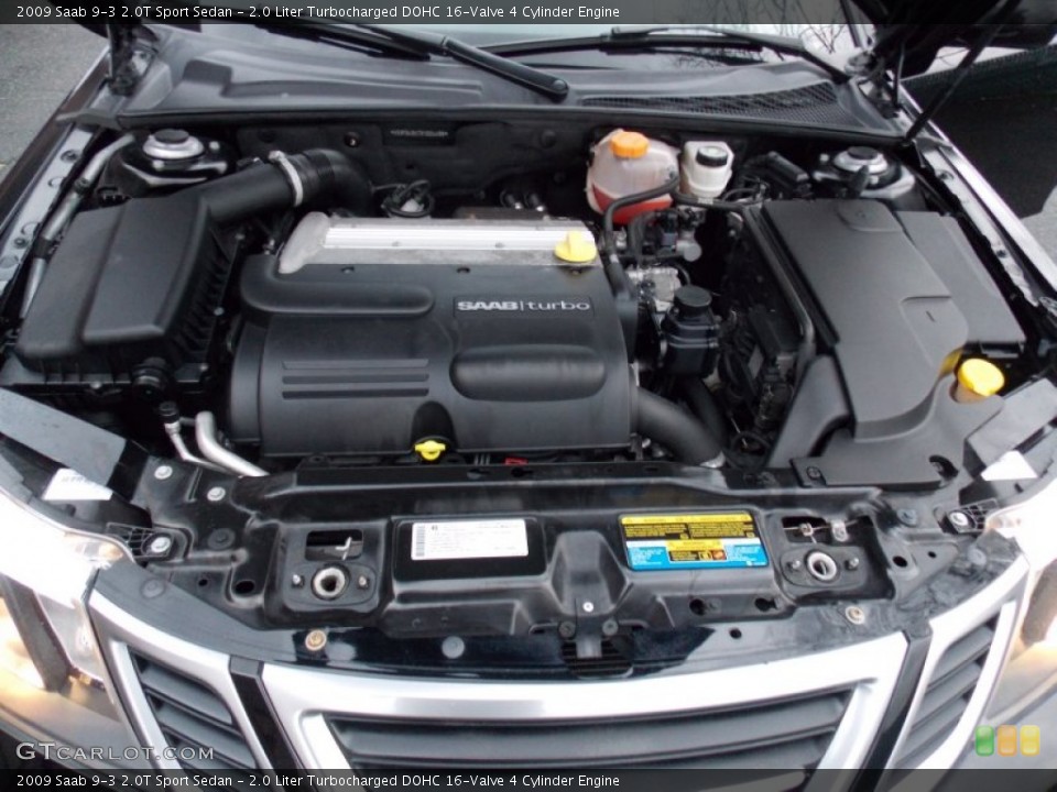 2.0 Liter Turbocharged DOHC 16-Valve 4 Cylinder Engine for the 2009 Saab 9-3 #76613665