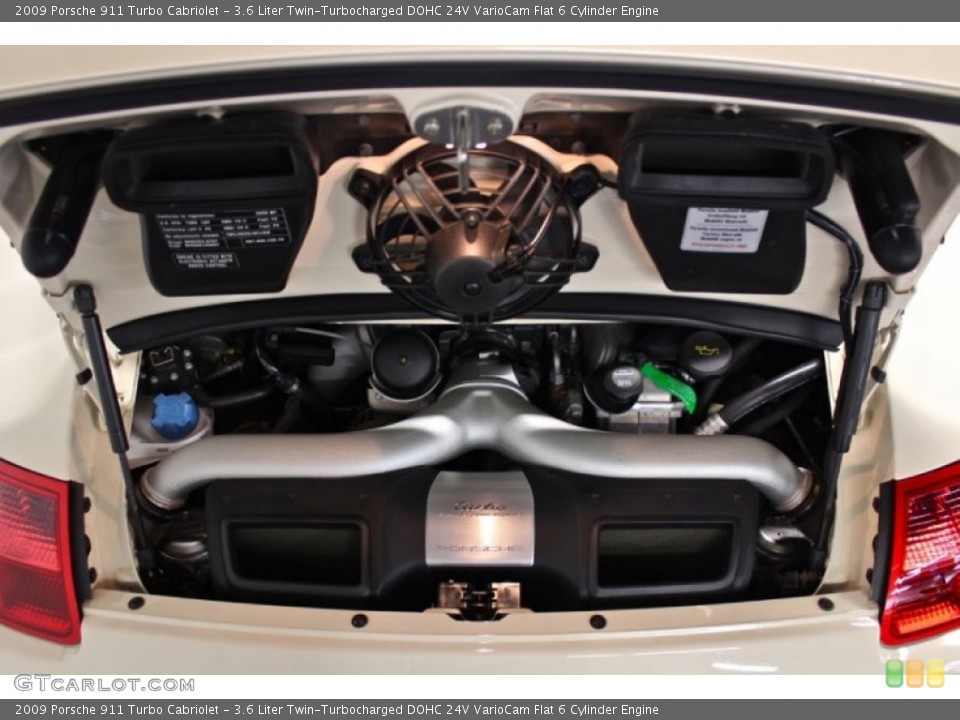 3.6 Liter Twin-Turbocharged DOHC 24V VarioCam Flat 6 Cylinder Engine for the 2009 Porsche 911 #76646975