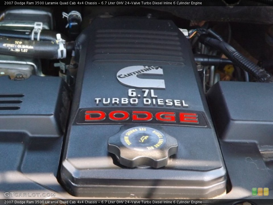6.7 Liter OHV 24-Valve Turbo Diesel Inline 6 Cylinder Engine for the 2007 Dodge Ram 3500 #76653768