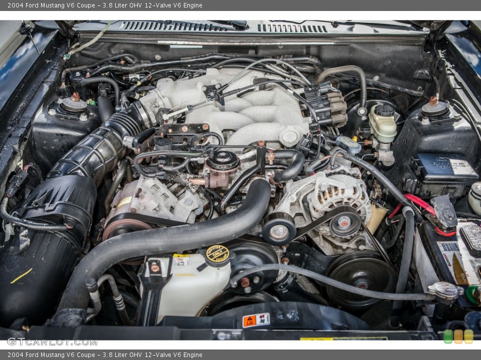 3.8 Liter OHV 12-Valve V6 Engine for the 2004 Ford Mustang #76657530