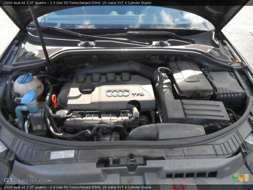 2.0 Liter FSI Turbocharged DOHC 16-Valve VVT 4 Cylinder Engine for the 2009 Audi A3 #76659876