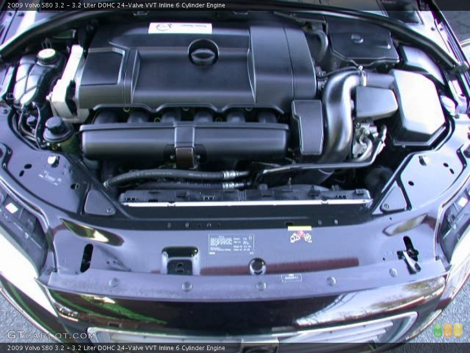 3.2 Liter DOHC 24-Valve VVT Inline 6 Cylinder 2009 Volvo S80 Engine