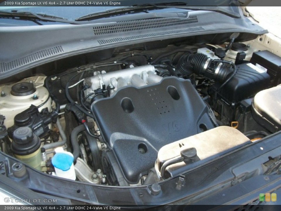 2.7 Liter DOHC 24-Valve V6 Engine for the 2009 Kia Sportage #76696468