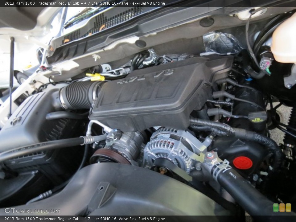 4.7 Liter SOHC 16-Valve Flex-Fuel V8 Engine for the 2013 Ram 1500 #76698448