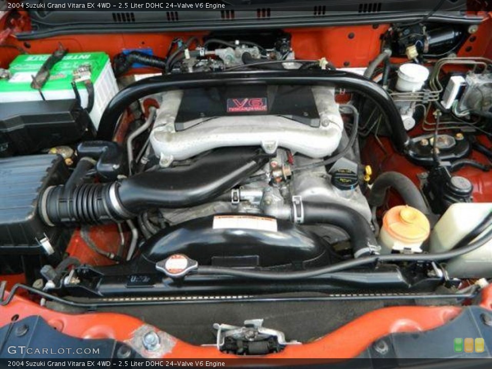 2.5 Liter DOHC 24-Valve V6 2004 Suzuki Grand Vitara Engine