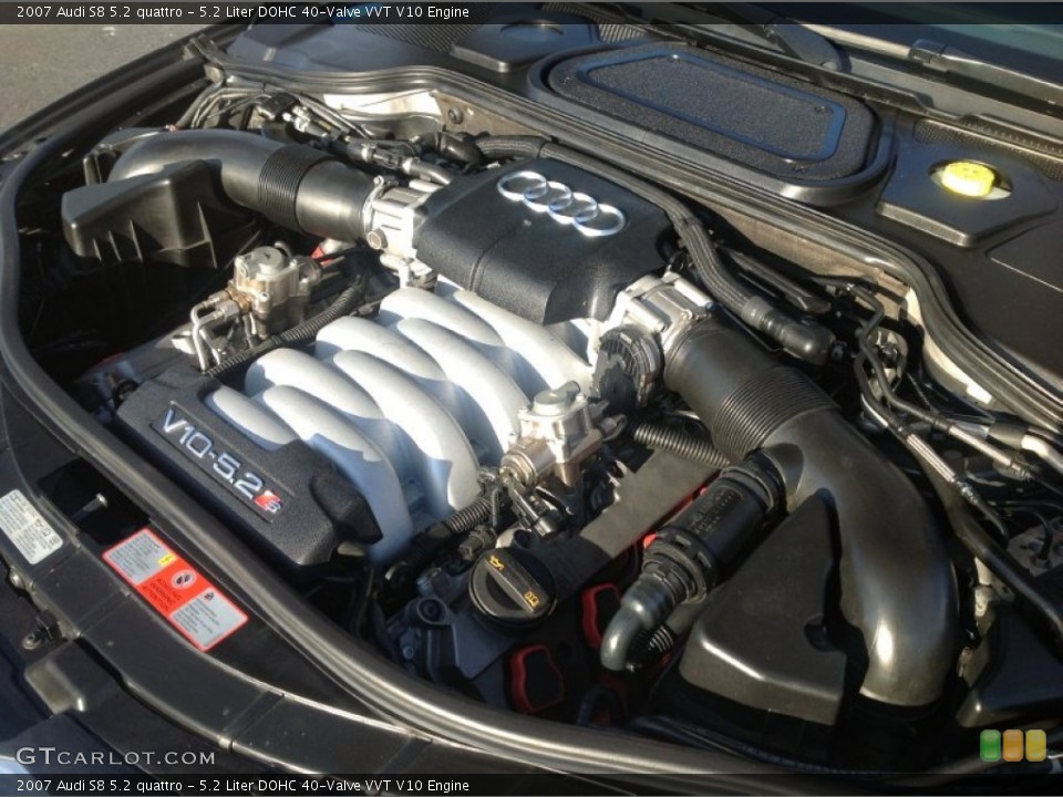 5.2 Liter DOHC 40-Valve VVT V10 Engine for the 2007 Audi S8 #76750097