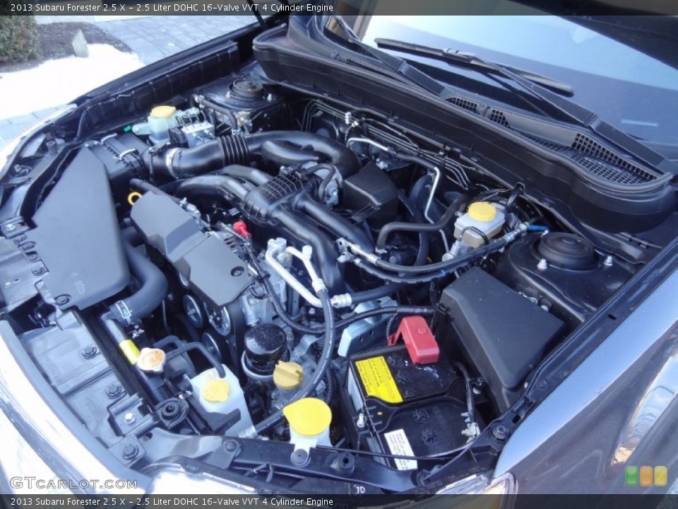 2.5 Liter DOHC 16-Valve VVT 4 Cylinder 2013 Subaru Forester Engine