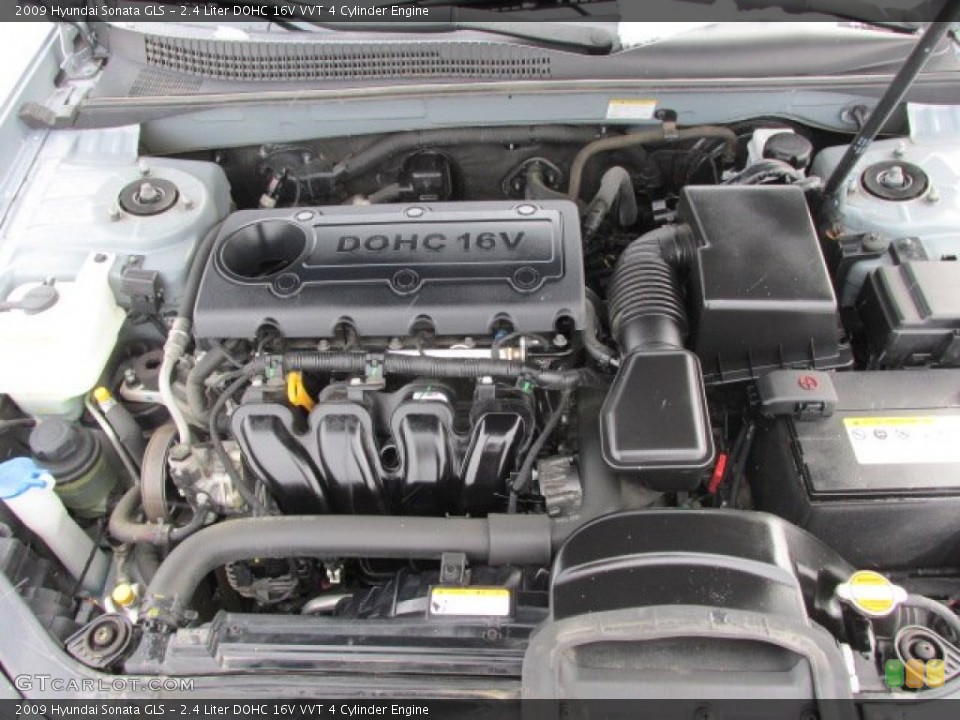 2.4 Liter DOHC 16V VVT 4 Cylinder Engine for the 2009 Hyundai Sonata #76787520