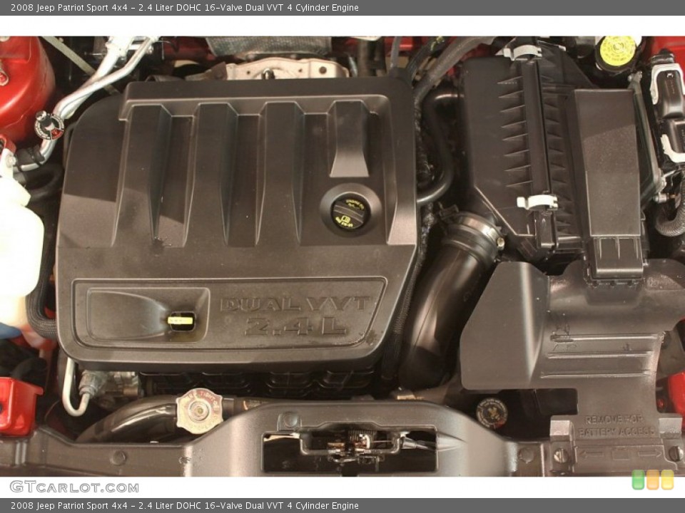 2.4 Liter DOHC 16-Valve Dual VVT 4 Cylinder Engine for the 2008 Jeep Patriot #76792136